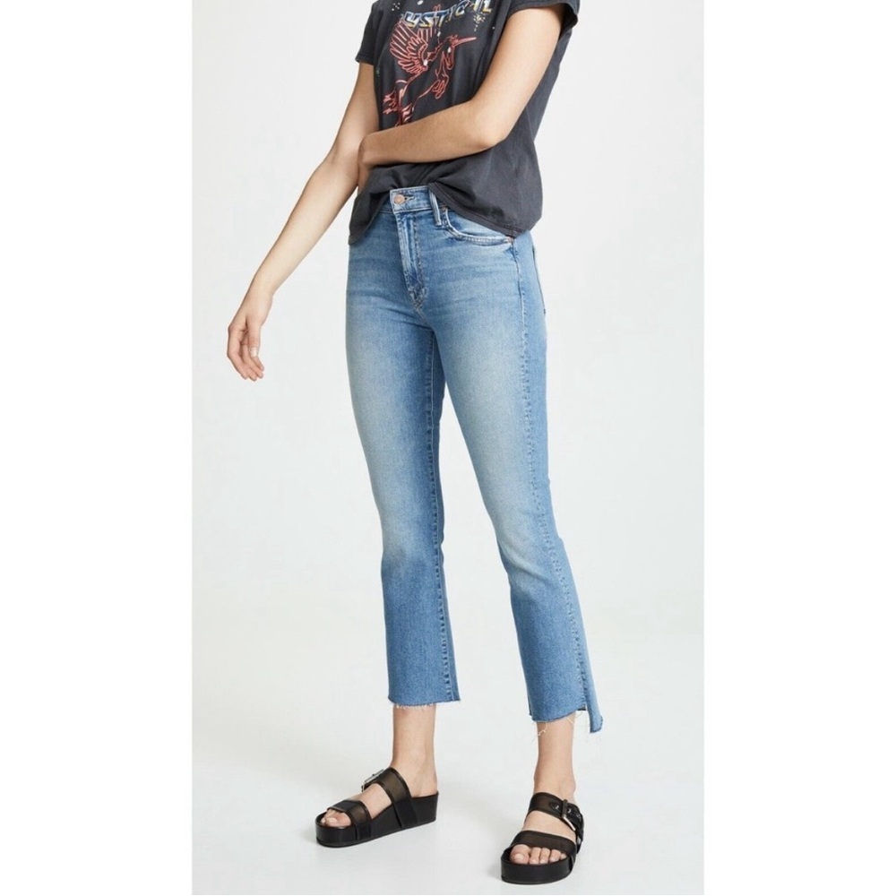 Mother The Insider Crop Step Fray in Shoot to Thrill Size 32